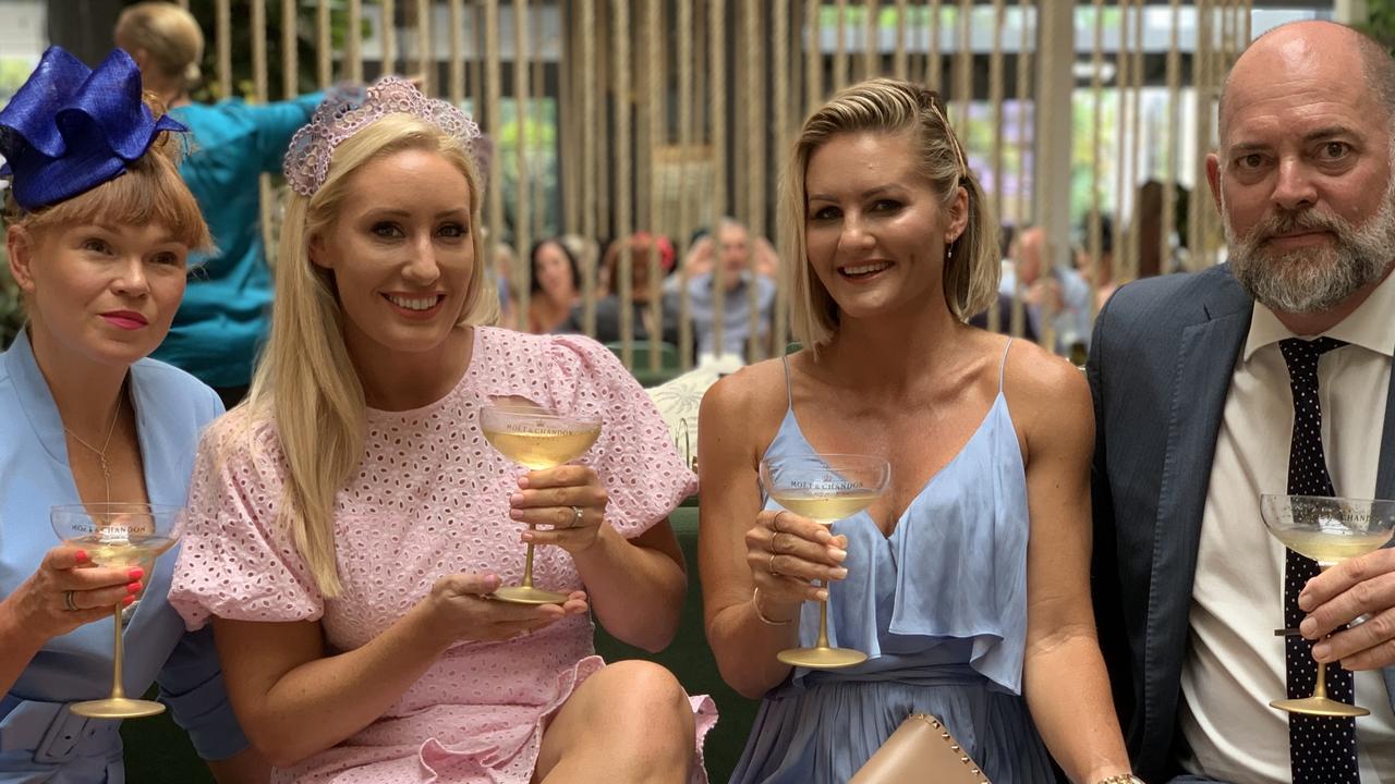 Melbourne Cup 2020: Amber Astbury, Laura Ralph, Claire Hospield, Belinda Norton, Archie Cox. The Star Gold Coast Garden Bar &amp; Kitchen