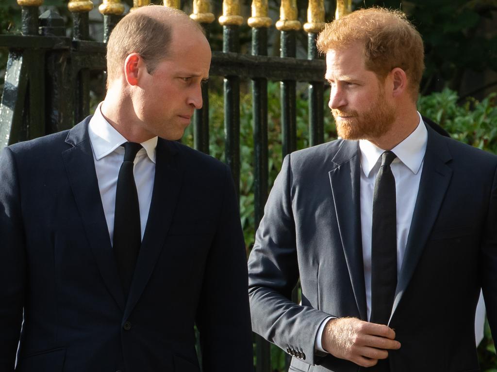 Prince William and Prince Harry are unlikely to reconcile during the Duke of Sussex’s September visit to the UK. Picture: Getty Images