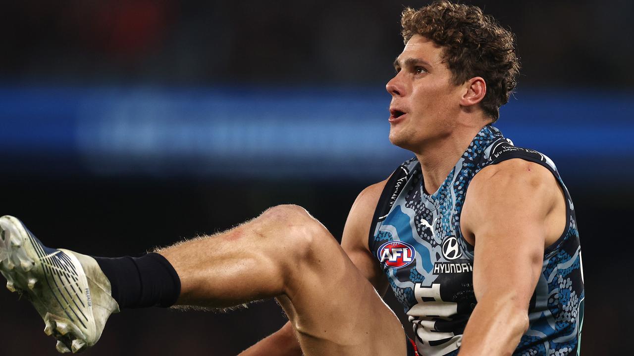 Charlie Curnow has reached an exceptional level. Picture: Michael Klein