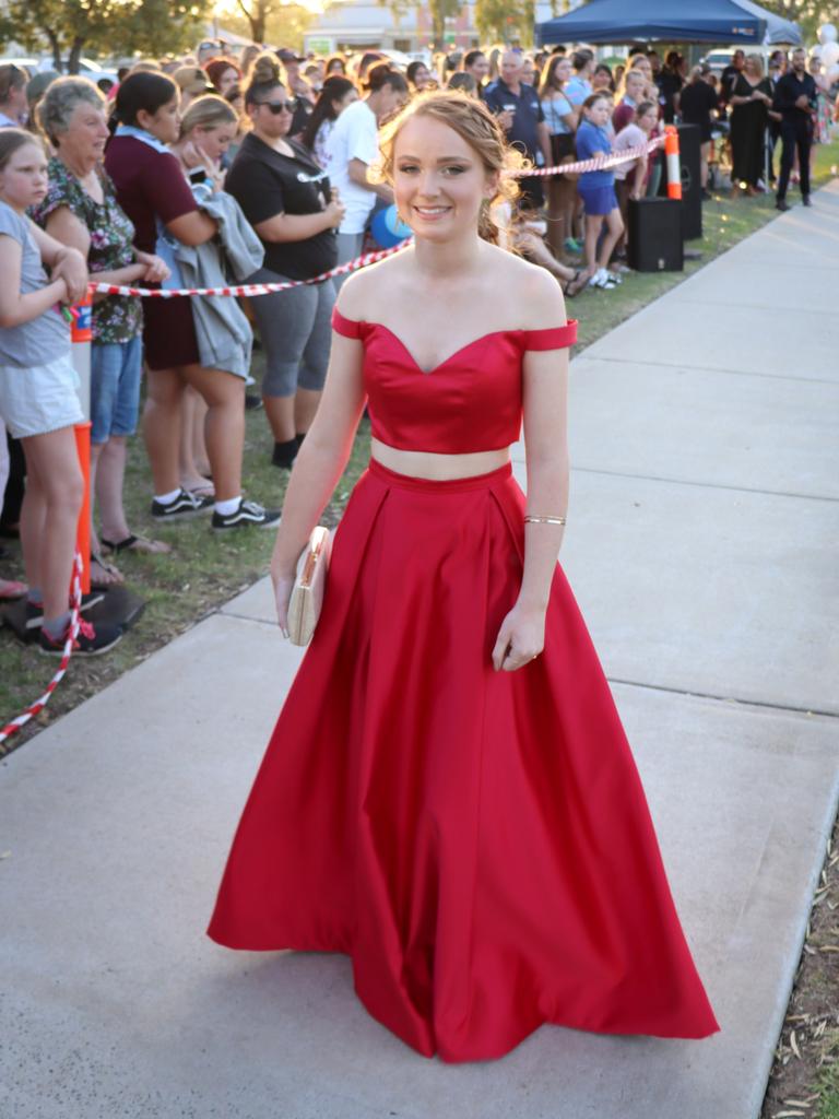 Karissa Douglas. Oakey State High School formal. Photo Sean Federoff