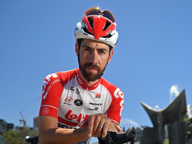 06/01/19 - Lotto Soudal's Thomas de Gendt KOM point winner twice last year at the Vuelta and Paris-Nice.  Pictured at Victoria Square.Picture: Tom Huntley