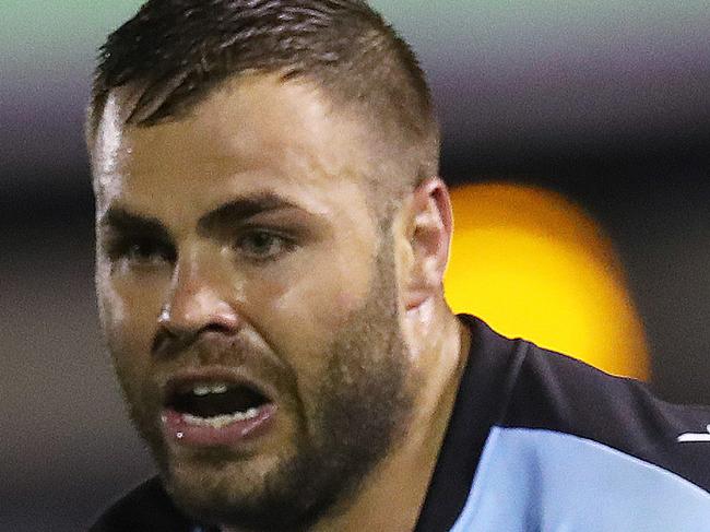 Cronulla's Wade Graham during NRL match Cronulla Sharks v Parramatta Eels at Shark Park. Picture. Phil Hillyard