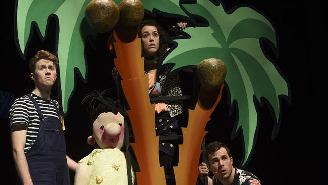 On the Adelaide Festival Centre stage: Cast of The 91-Storey Treehouse.