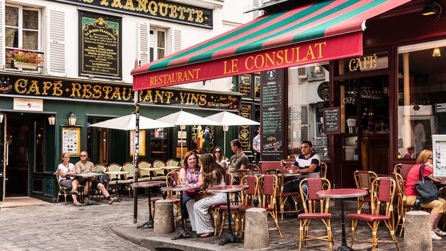 A classic bistro in Paris is where you will find Moran.