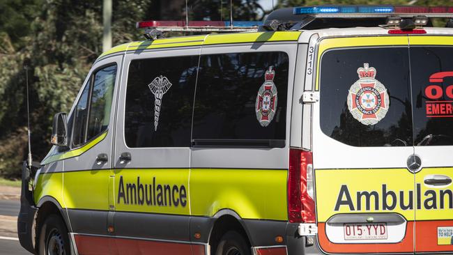 Queensland Ambulance Service crews responded to a number of road traffic accidents on the Gold Coast on Sunday afternoon. Picture: Kevin Farmer.