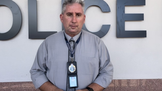 Far North District Crime Detective Inspector Mick Searle addresses the media after a 19-year-old man was charged with murder. PHOTO: Alison Paterson.