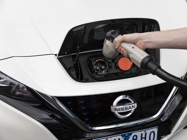 Nissan LEAF electric vehicle. Picture supplied May 2019 by Nissan Australia.