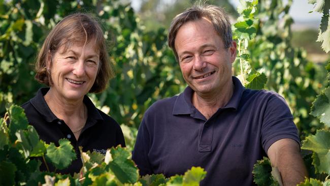 Rolf Binder winery owners brother and sister Rolf Binder and Christa Deans.