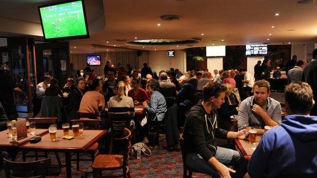 A recent Anzac Breakfast and the now more serene Coogee Randwick Clovelly RSL club. Picture: Supplied