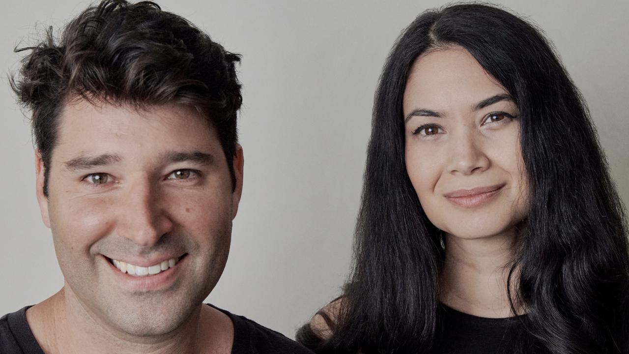 Canva founders Cliff Obrecht and Melanie Perkins, who are also married. Source: Max Doyle