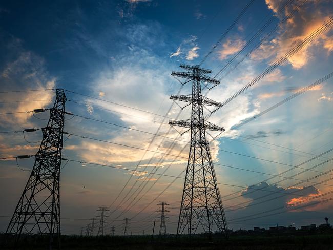 Electricity Pylon power line transmission tower at sunset.Generic photo of powerlinesPicture: iStock