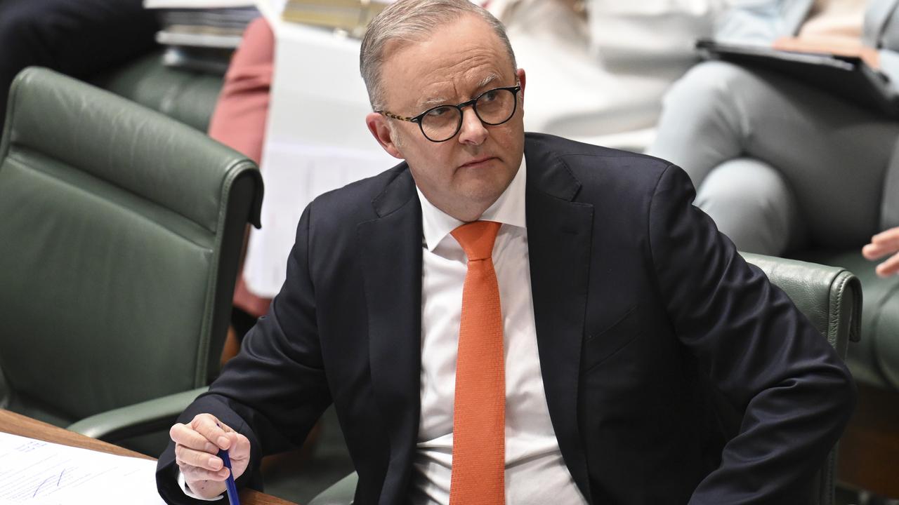 Prime Minister Anthony Albanese during Question Time at Parliament House in Canberra. Picture: NewsWire / Martin Ollman