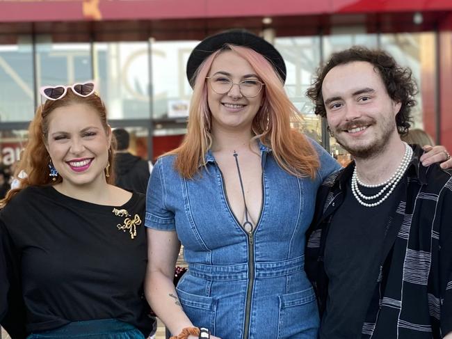 Rod Stewart Concert , Adelaide Entertainment Centre , 21st March 23 .  Trudy Dickson, 59, from Flagstaff Hill , Eliza Dickson 26, from Flagstaff Hill , Fiona Smith, 26, Unley  , Arran Beattie, 25, Glenelg  , Emile Ryjoch, 26, Flagstaff Hill Picture: Agnes Gichuhi