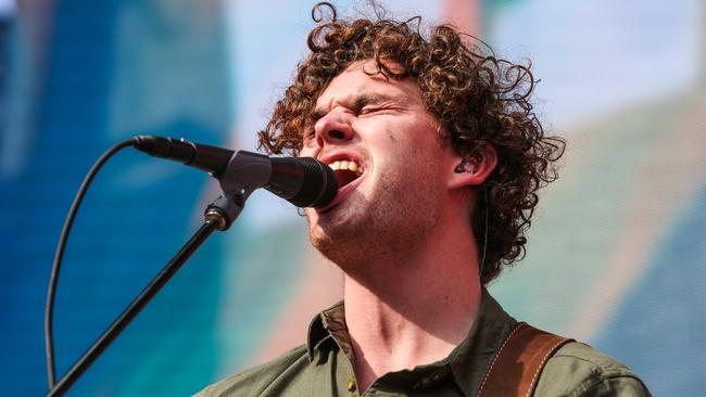 American assault ... Vance Joy at the KROQ Weenie Roast in California last weekend. Picture: AP