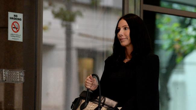 Jennifer Cruz Cole at the Melbourne Magistrates' Court on Tuesday. Picture: Andrew Henshaw