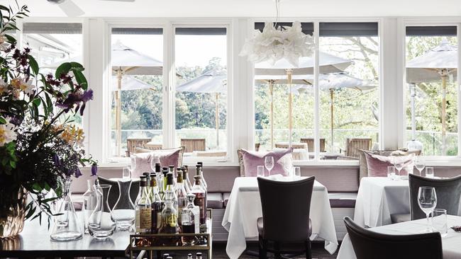 Dining room at the Lake House restaurant in Daylesford.