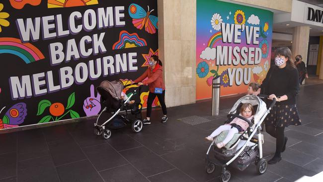 The lifting of Melbourne’s lockdown in November should drive a further lift in corporate confidence, but it will take more to get businesses investing again. Picture: AFP