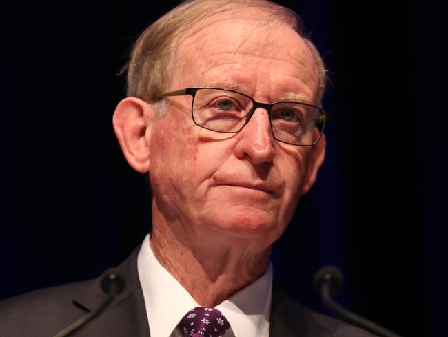 02/05/2019. AMP Chairman David Murray. AMP board members ahead of their annual general meeting held at the Concourse in Chatswood in Sydney's North. Britta Campion / The Australian