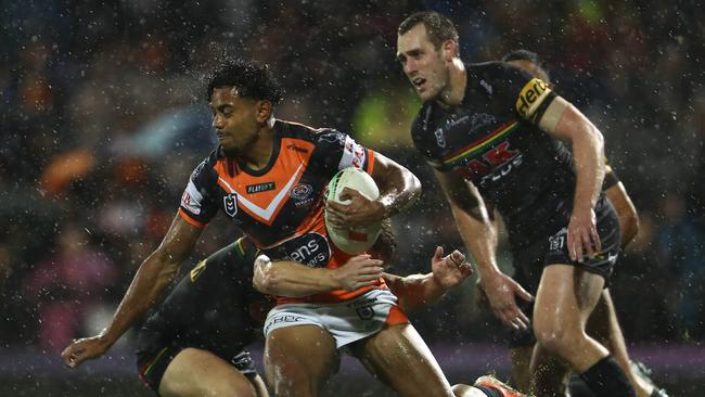 Jahream Bula was superb for the Wests Tigers. Picture: NRL Photos