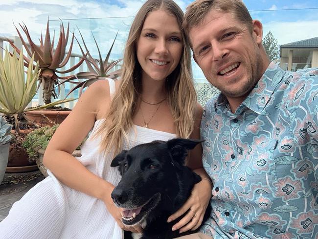 Champion Queensland surfer Mick Fanning has financially invested in a dog food business after putting his dog Harper on Scratch, a grain free option for pets. Picture: @mfanno/Instagram