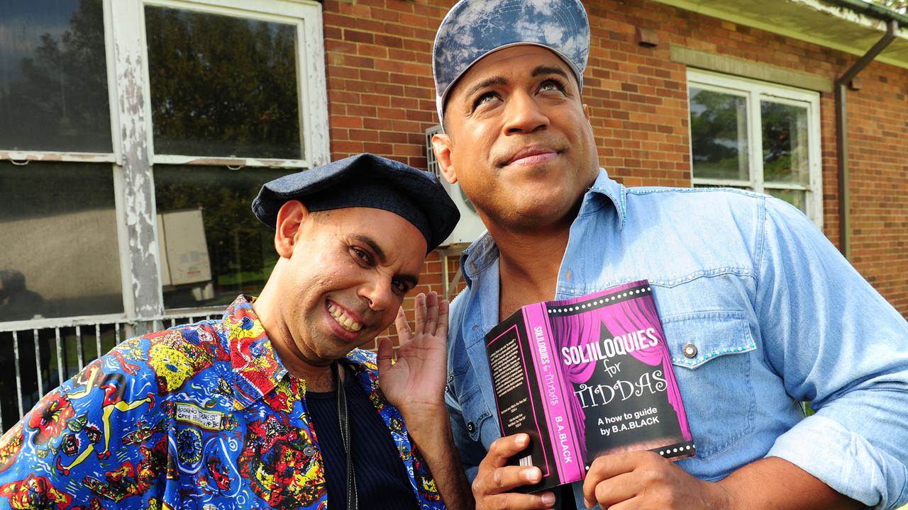 Steven Oliver and Aaron Fa'Aoso in the ABC’s Black Comedy.