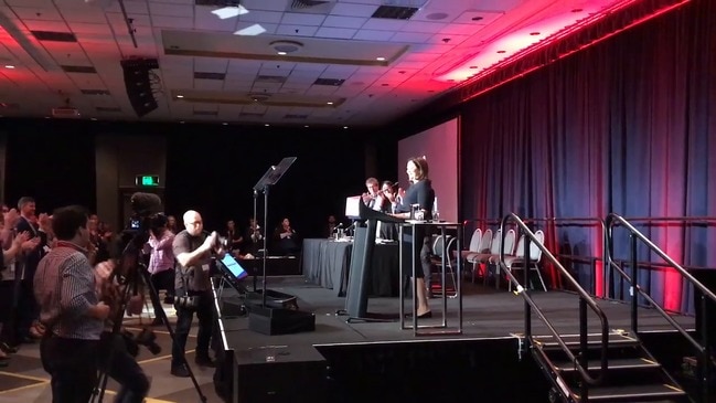 RAW: Qld Labor conference applauding Palaszczuk