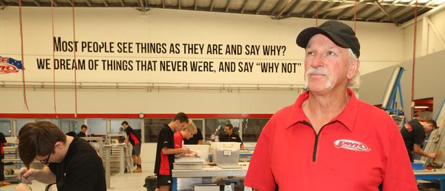 PWR managing director Kees Weel on the floor of the new Centre of Excellence. Picture: Glenn Hampson