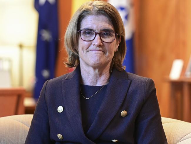 CANBERRA, AUSTRALIA, NewsWire Photos. JULY 14, 2023: Michele Bullock the Next Reserve Bank of Australia Governor at  Parliament House in Canberra. Picture: NCA NewsWire / Martin Ollman