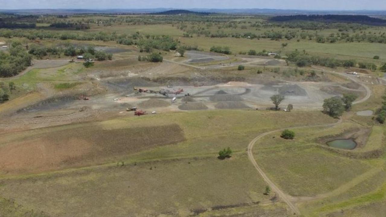 The Brookview Quarry on Scrubby Rd near Pittsworth.