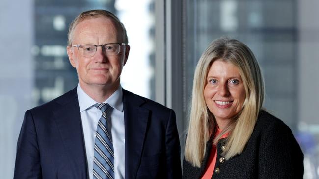 Future Generation Australia chair Philip Lowe and CEO Caroline Gurney. Picture: Jane Dempster