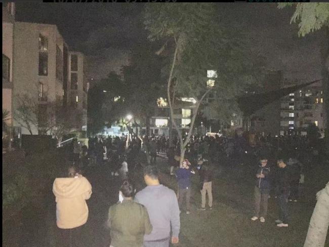 Crowd at Peg Paterson Park Rhodes (Photo from wechat Pokemon Go)