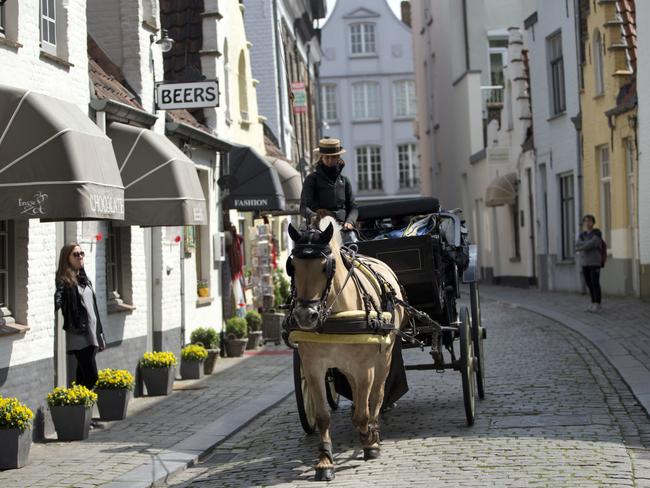 The pipeline will remove hundreds of transportation trucks from blighting the cobblestoned streets of the UNESCO-protected medieval city. Picture: AP/Virginia Mayo