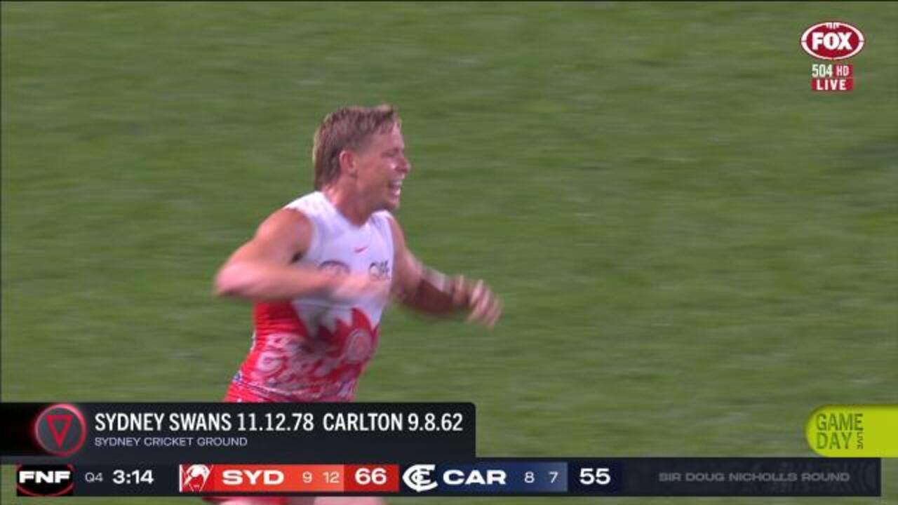 Swans shine late to down Blues