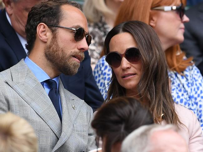 James and Pippa Middleton were in the crowd.