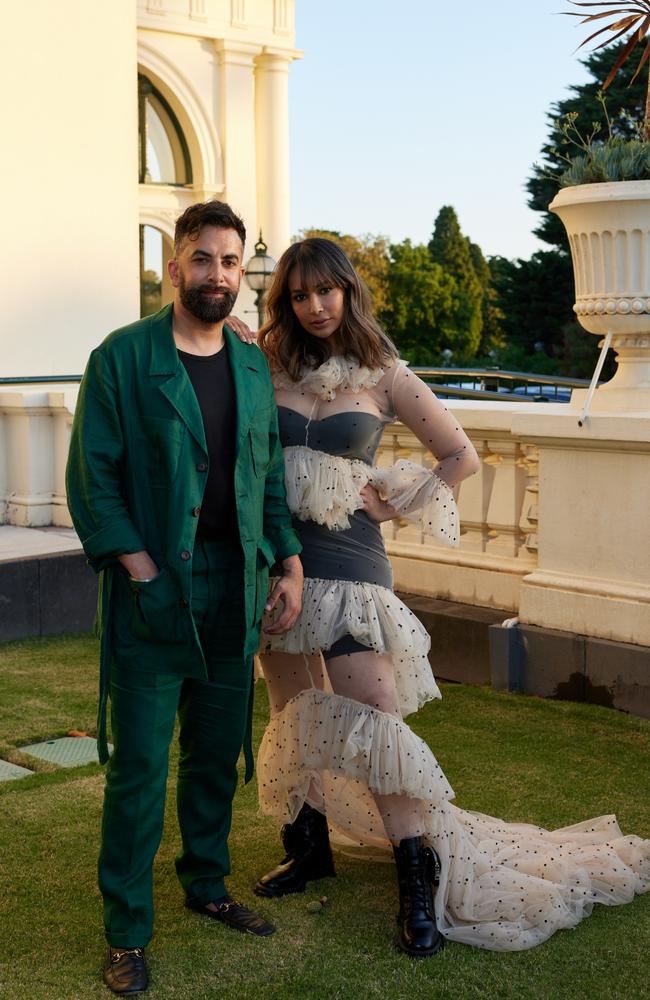 Ankur Dogra and Sharon Johal made inspired fashion choices. Picture: Supplied