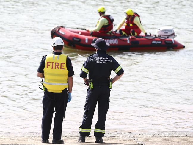 General, generic stock photo of Queensland Fire and Emergency Services (QFES) swift water rescue specialist crew on the Barron River in Cairns, Far North Queensland. Picture: Brendan Radke