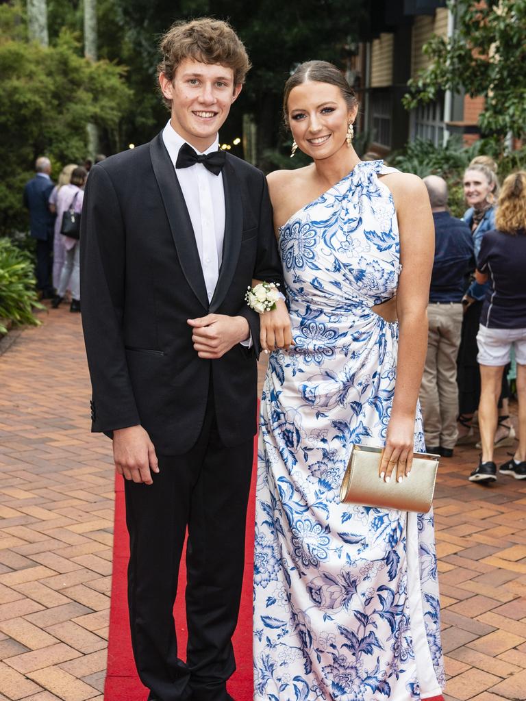 Kate Mearns and George Swanson at Fairholme College formal, Wednesday, March 29, 2023. Picture: Kevin Farmer