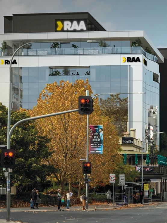 Artist's impression of the redeveloped building at 150 Grenfell St. Picture: Supplied by RAA