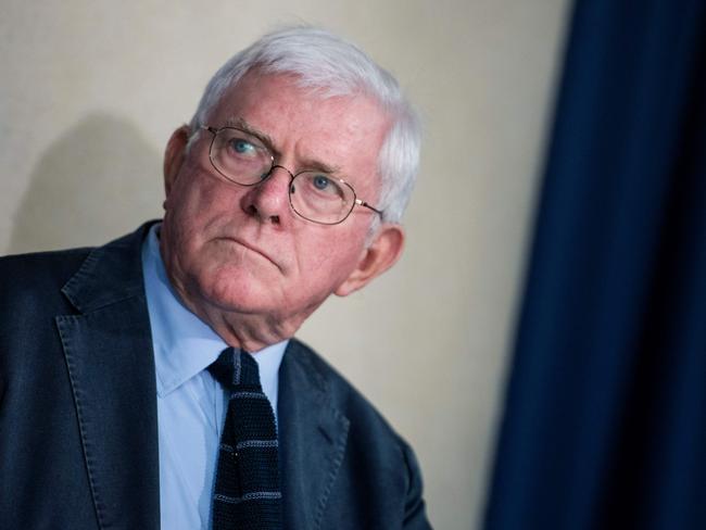 Phil Donahue, the pioneering former host of The Phil Donahue Show, has died. Picture: AFP