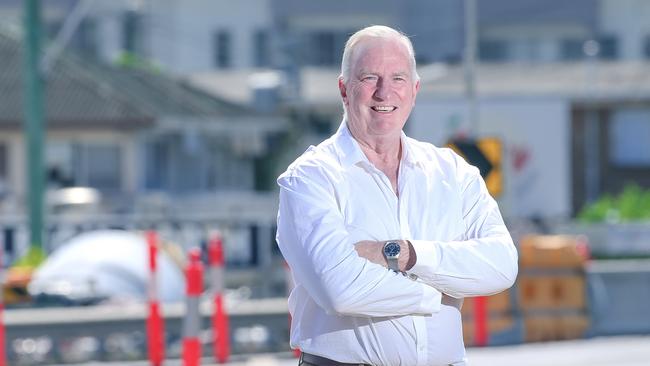 GoldlinQ’s Phil Mumford on the Gold Coast Highway. Picture: Glenn Campbell