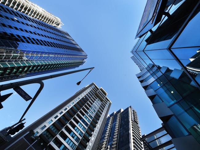 Forest of apartment towers in Southbank area .Picture:Rob Leeson.