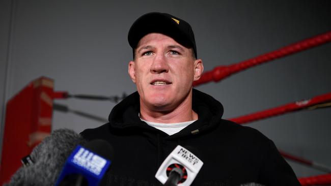 Paul Gallen is preparing to fight Justis Huni. Picture: NCA NewsWire/Dan Peled