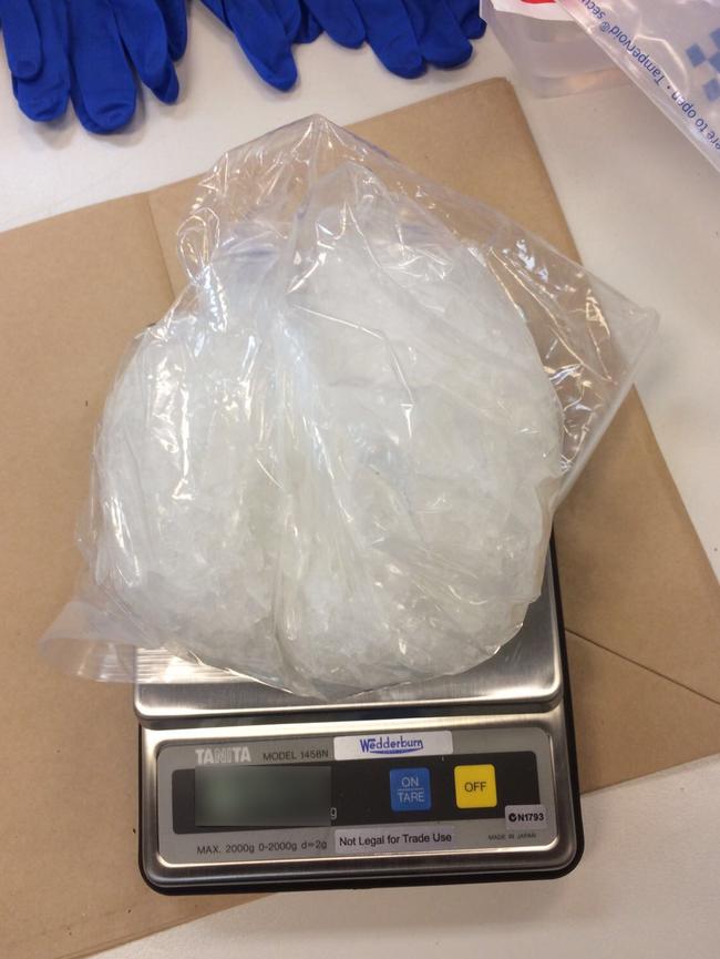 Police seizure of 7kg of ice last year.