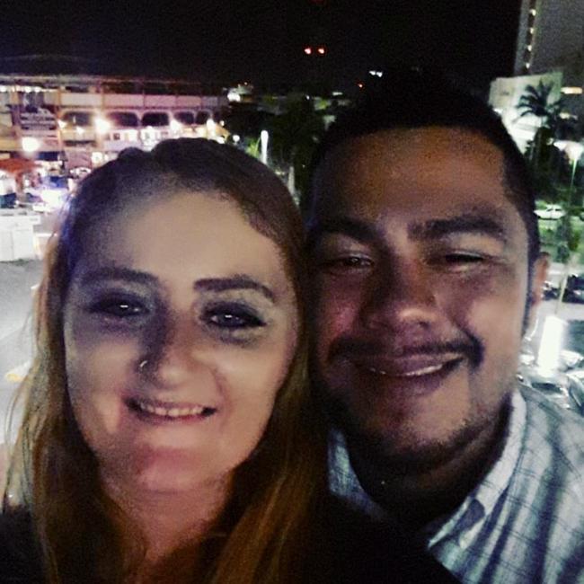 Missing Whitsunday woman Tahnee Shanks with her partner Jorge Aguirre Astudillo in Mexico before baby Adelynn was born. Picture: Instagram