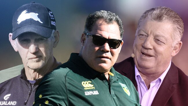 Wayne Bennett, Mal Meninga and Phil Gould.