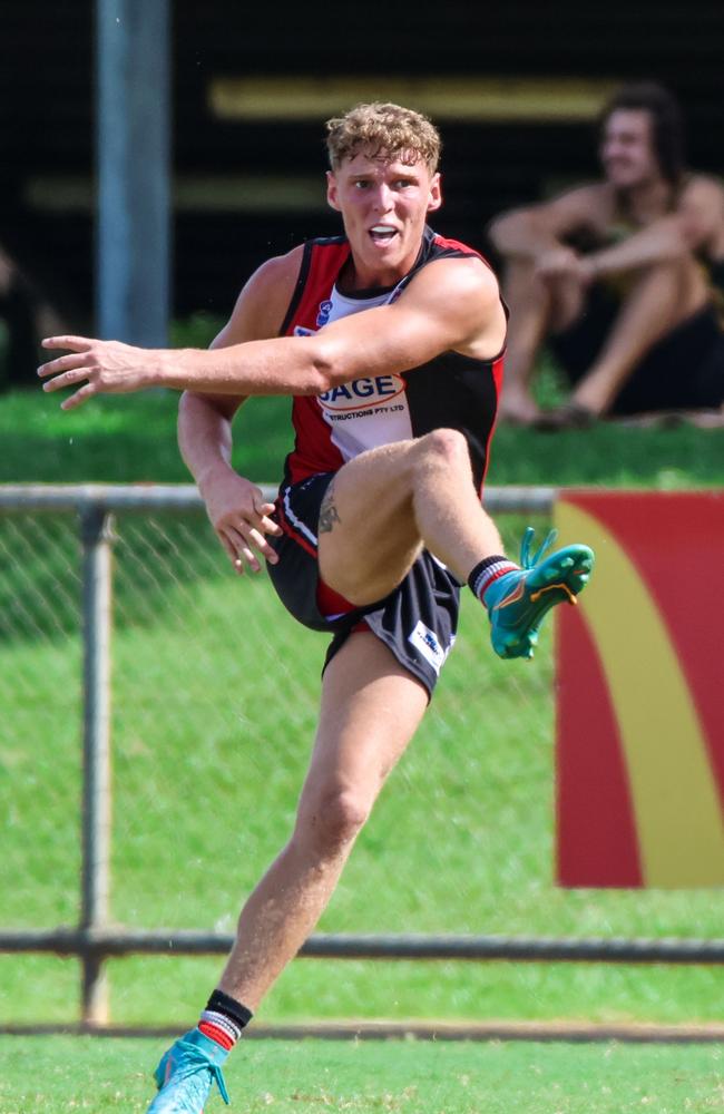 Jake McQueen has been a consistent performer for Southern Districts across recent seasons. Picture: Celina Whan / AFLNT Media