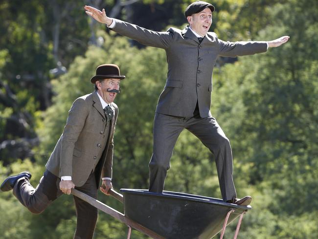 Lano and Woodley’s new show is Wright brothers-themed. Picture: David Caird