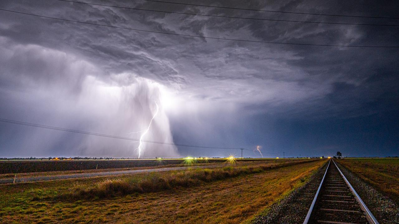 Glenn Hurse from Dalby captured lightning during a severe storm. Picture: Glenn Hurse Photography