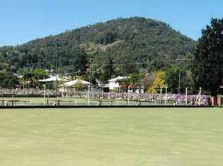 A car has crashed at the Kyogle Bowling Club.