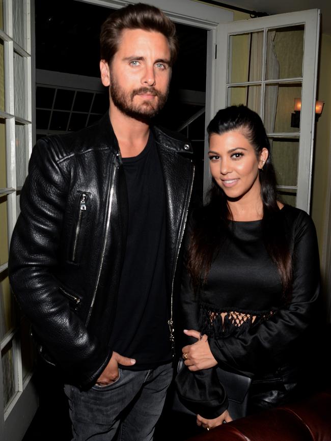 Scott Disick with Kourtney Kardashian. (Pic: Chris Weeks/Getty Images for Calvin Klein)